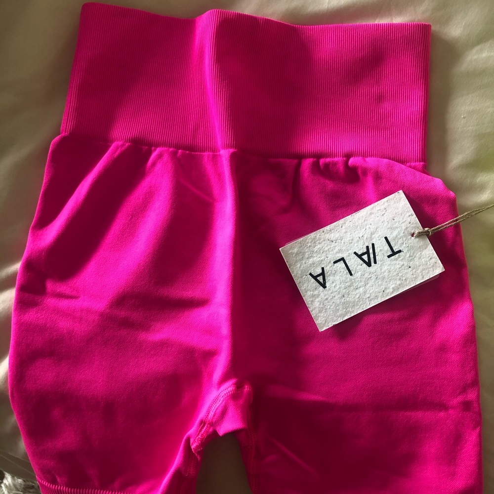 Tala workout shorts. Neon pink. Amazing quality